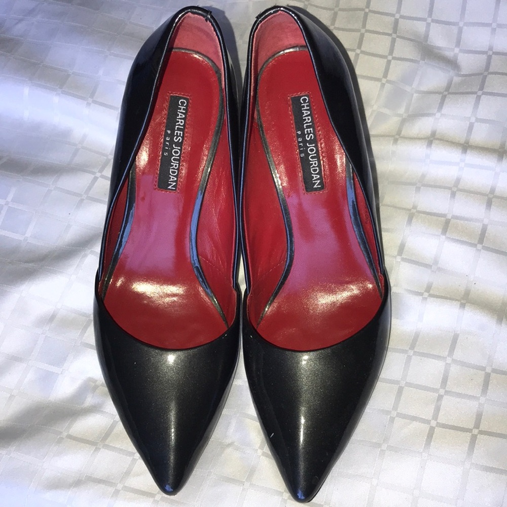 Charles Jourdan 3.5in wedge/heels